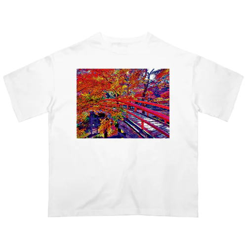 伊香保 河鹿橋の紅葉 Oversized T-Shirt