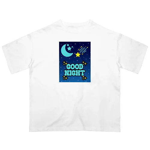 夜空に広がる美しい星空 オーバーサイズTシャツ