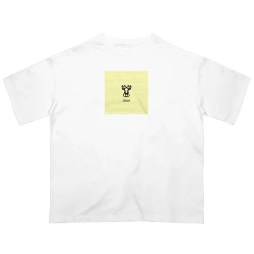 鹿のロゴ オーバーサイズTシャツ