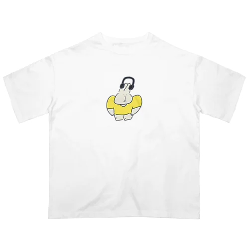 ノリノリうさぎ オーバーサイズTシャツ