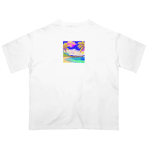 南国グラフィック Oversized T-Shirt