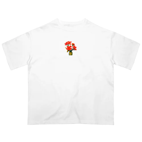 flower オーバーサイズTシャツ