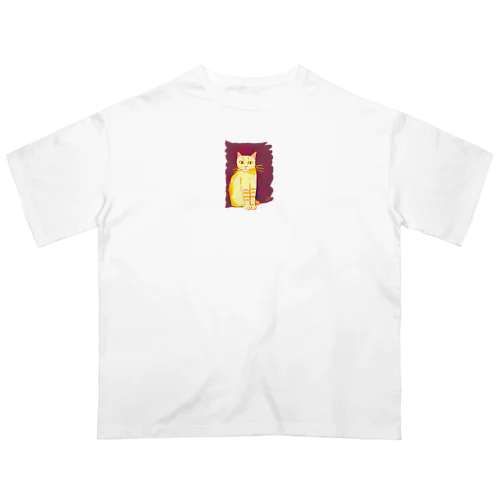 太陽に照らされている猫 Oversized T-Shirt