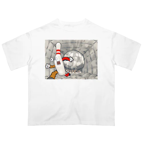 逃げ逃げのピン Oversized T-Shirt