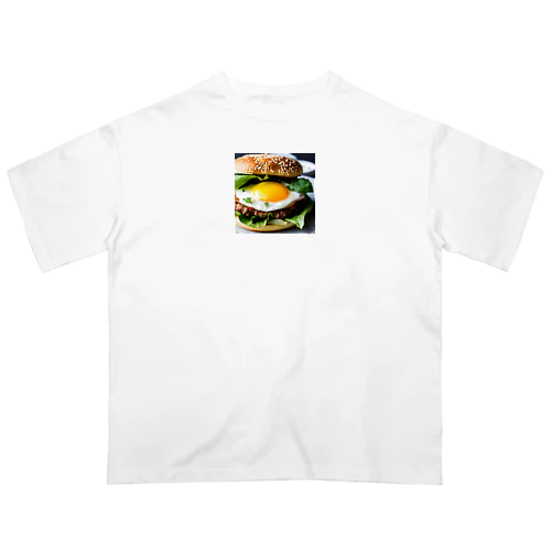 半熟とろけるハンバーグ チーズ愛好家の夢！ Oversized T-Shirt
