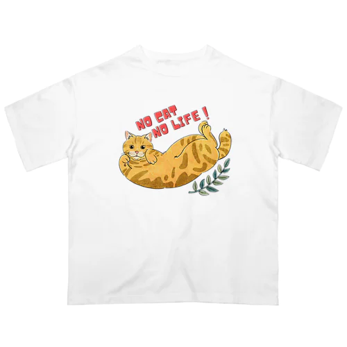 NO CAT NO LIFE オーバーサイズTシャツ