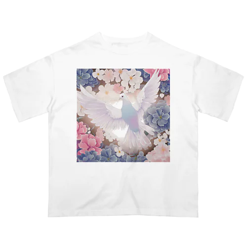 夢幻　鳩　善と美 Oversized T-Shirt