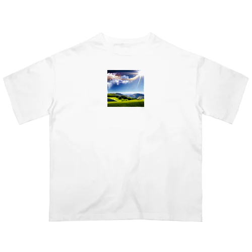 風景　幻想的 オーバーサイズTシャツ