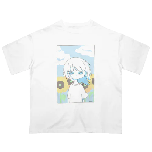 青空と向日葵と オーバーサイズTシャツ