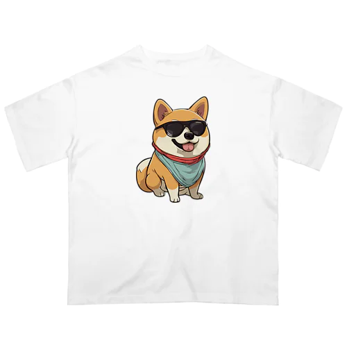 イカした柴犬 オーバーサイズTシャツ