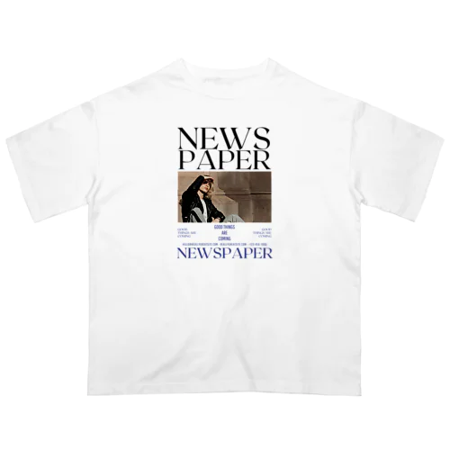 NEWS PAPER オーバーサイズTシャツ