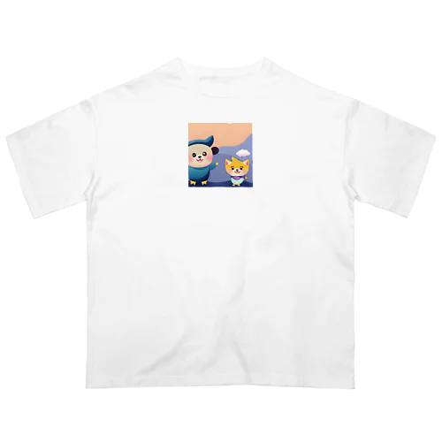 可愛い癒しキャラクター Oversized T-Shirt