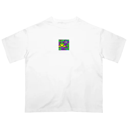 アマガエルのイラストグッズ Oversized T-Shirt