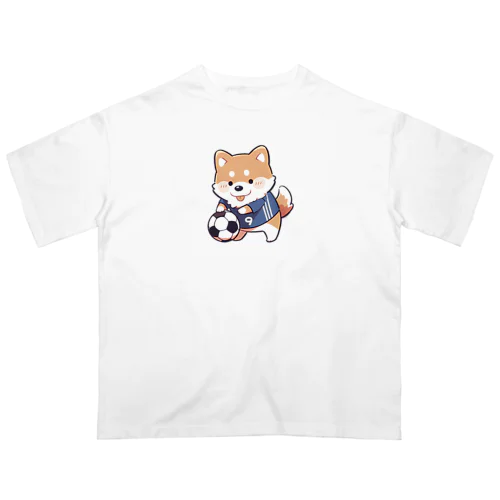 サッカー犬 オーバーサイズTシャツ