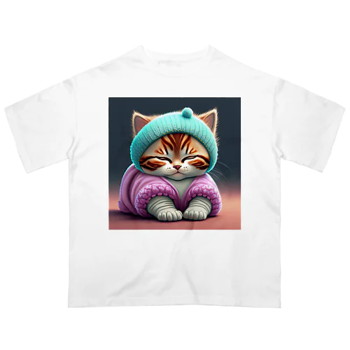 ふうわか猫 Oversized T-Shirt