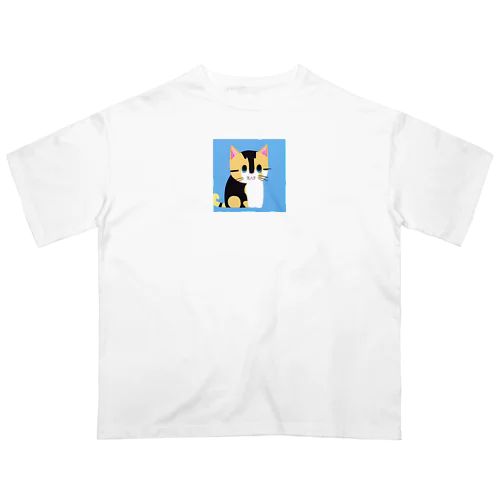 三毛猫のミケ子 オーバーサイズTシャツ