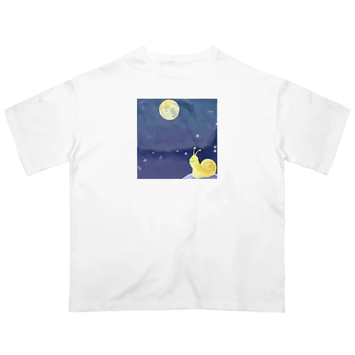 月とカタツムリ オーバーサイズTシャツ