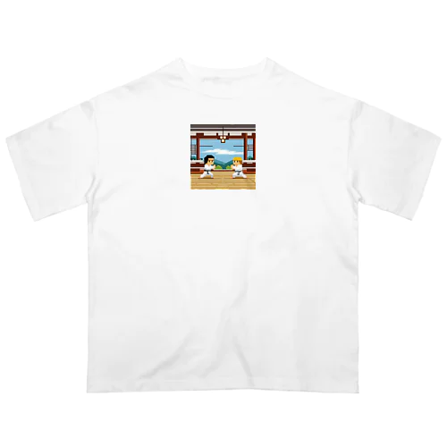 格闘ゲーム中 オーバーサイズTシャツ