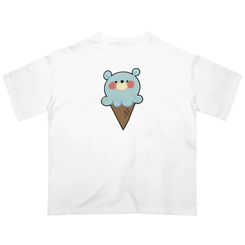 ほんわかクマさんアイスクリーム オーバーサイズTシャツ