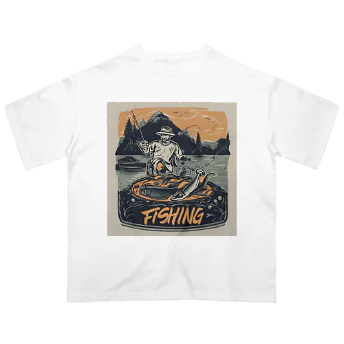 enjoy fishing yuu1994 オーバーサイズTシャツ