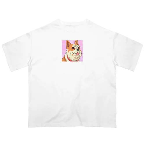 人懐こい犬 オーバーサイズTシャツ