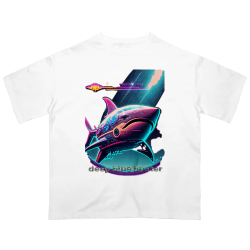 サメ型宇宙船の奇想天外 Oversized T-Shirt