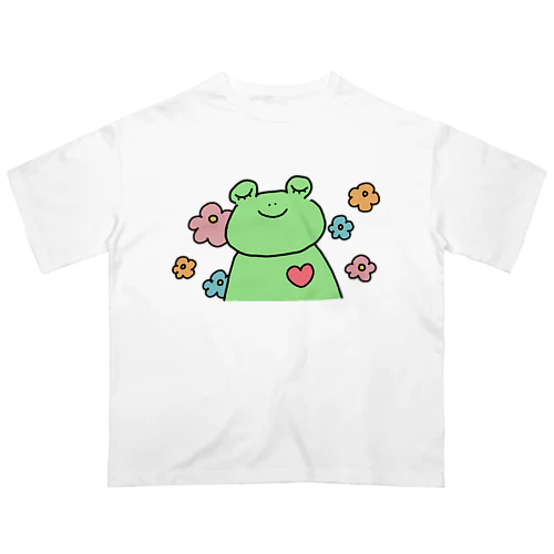 愛と癒しのかえるくん オーバーサイズTシャツ