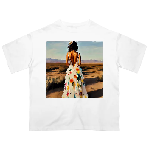 「砂漠に咲く花」 オーバーサイズTシャツ