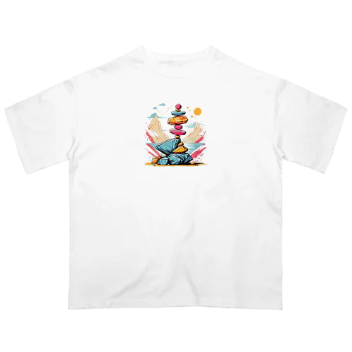 ロックバランシングアートグッズ Oversized T-Shirt