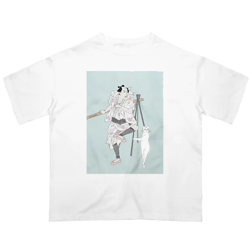 バレエ男子とバレエ猫 Oversized T-Shirt