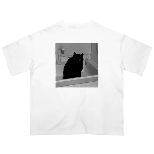 深夜猫 オーバーサイズTシャツ