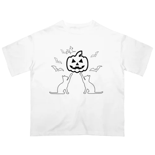 猫のシルエットシリーズ ハロウィンバージョン from 9CATS  オーバーサイズTシャツ