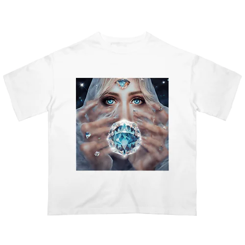 ダイヤモンド女性と神秘 オーバーサイズTシャツ