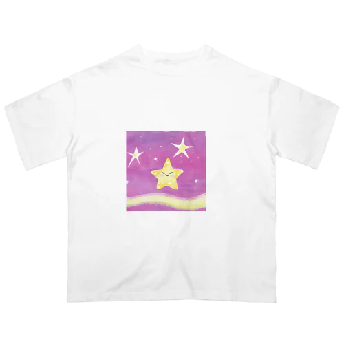 幸せを与えるキラキラ星 オーバーサイズTシャツ