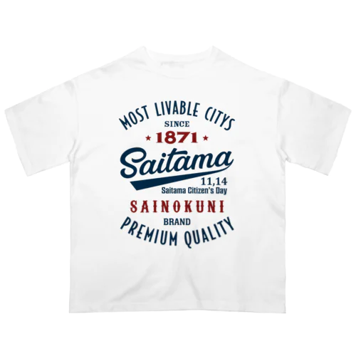 Saitama -Vintage- (淡色Tシャツ専用) オーバーサイズTシャツ