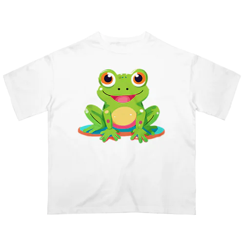 かわいいカエル オーバーサイズTシャツ