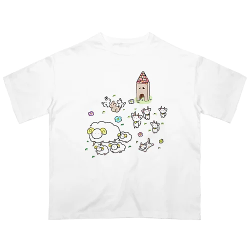 ぼくじょうのどうぶつ オーバーサイズTシャツ