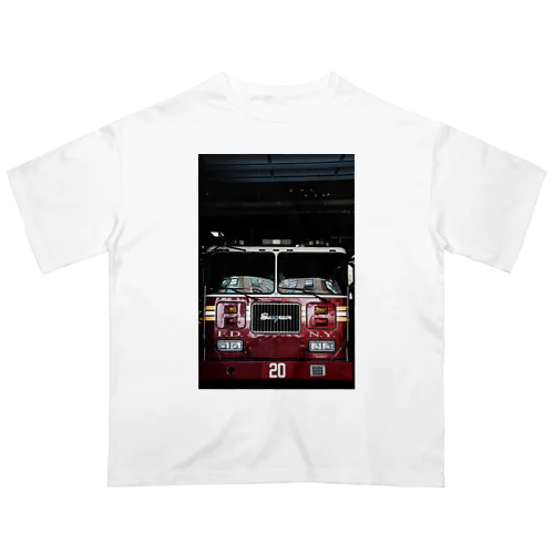 海外消防車 オーバーサイズTシャツ