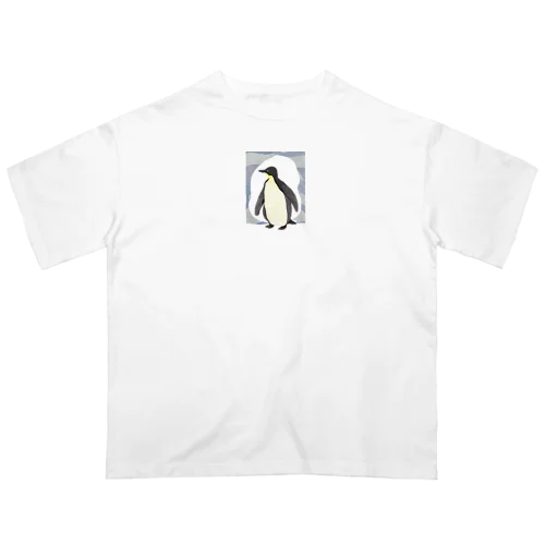水彩画ペンギン Oversized T-Shirt