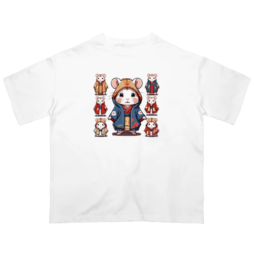 和装ハムちゃんず オーバーサイズTシャツ