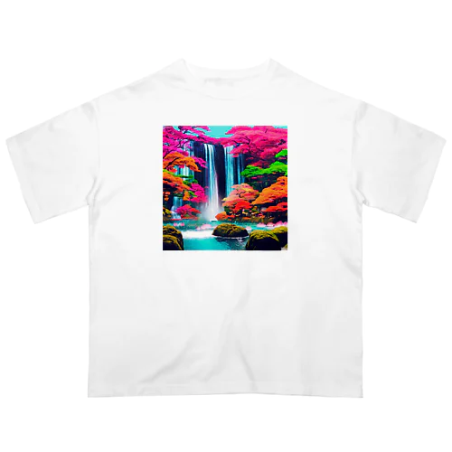 色彩滝 Oversized T-Shirt