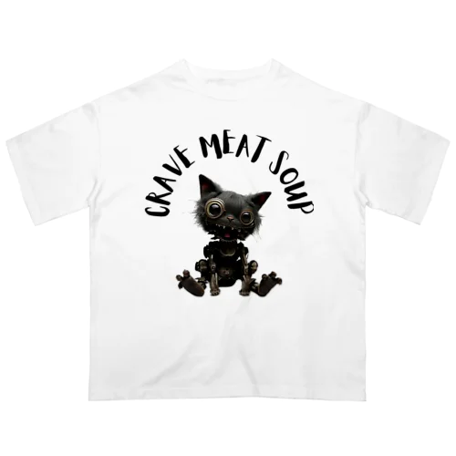 #Cyber Cat Oversized T-Shirt