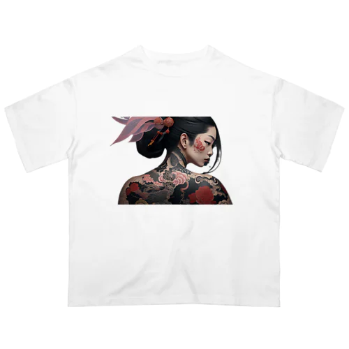 和彫りの美しい女性２ オーバーサイズTシャツ