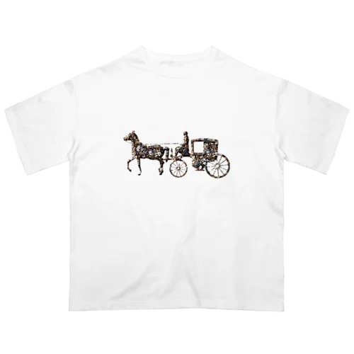 馬車　stone オーバーサイズTシャツ