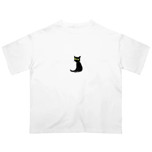 黒猫の僕の名前は、ソックス オーバーサイズTシャツ