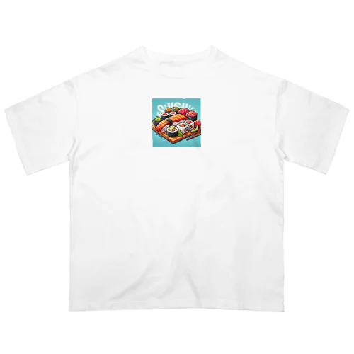 カラフルなユニークな寿司 Oversized T-Shirt