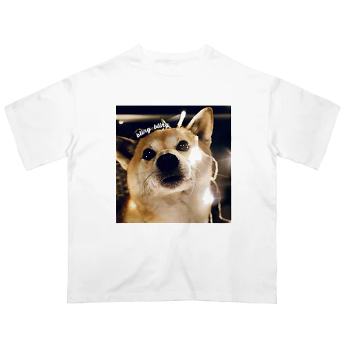柴犬空　bling-bling オーバーサイズTシャツ