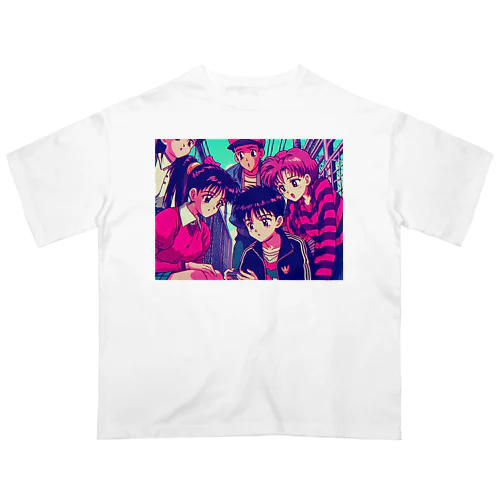 「バーチャルアベンジャー剛NEXT」| 90s J-Anime "Virtual Avenger Go 2" オーバーサイズTシャツ