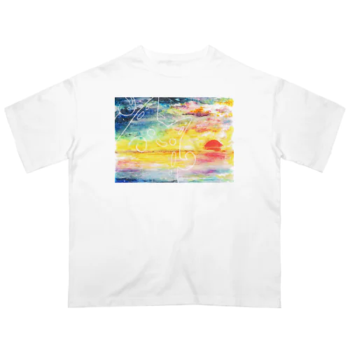 夕焼けスケスケニャメクジ Oversized T-Shirt