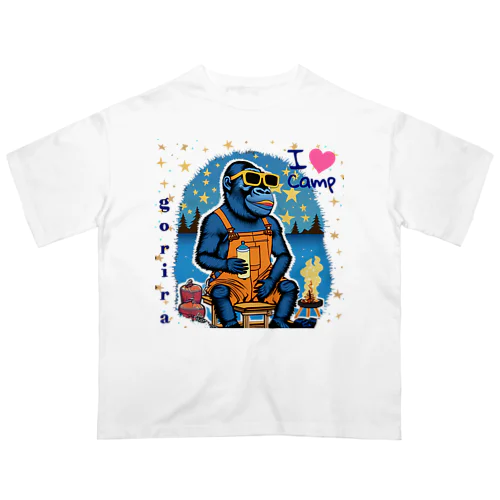 I❤️Camp ごりら オーバーサイズTシャツ